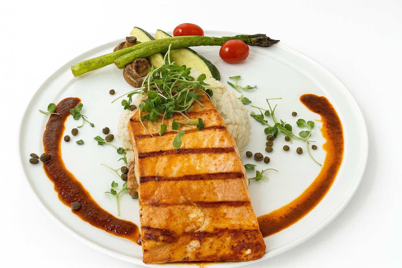 Char Grilled Salmon Fillet